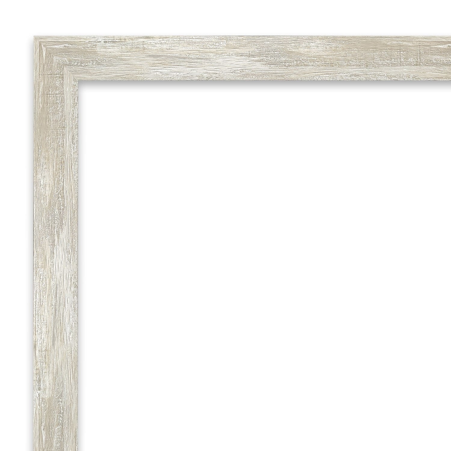 Miroir mural biseauté pour salle de bain - Cadre métallique craquelé