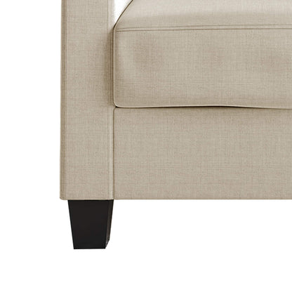 Canapé rembourré en lin épuré et minimaliste de CraftPorch