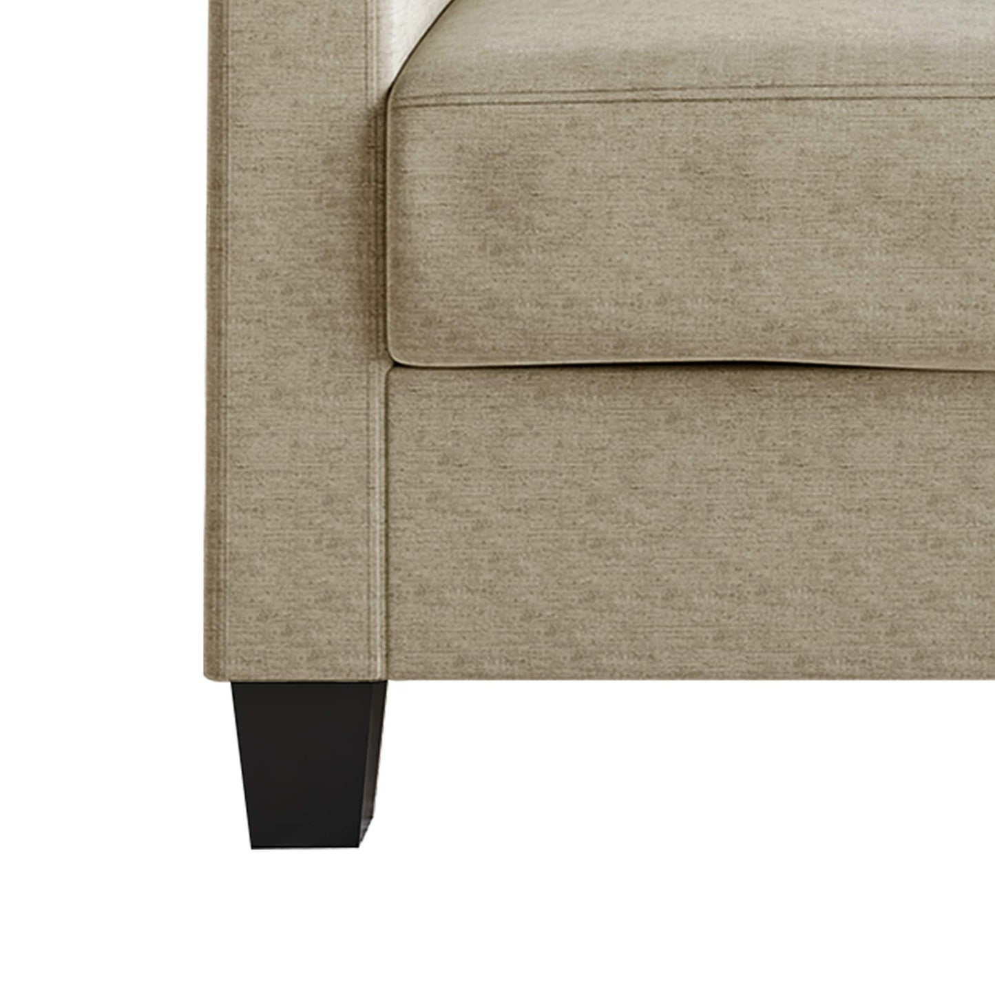 Canapé rembourré en lin épuré et minimaliste de CraftPorch