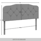 Tête de lit capitonnée élégante CraftPorch