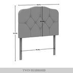 Tête de lit capitonnée élégante CraftPorch