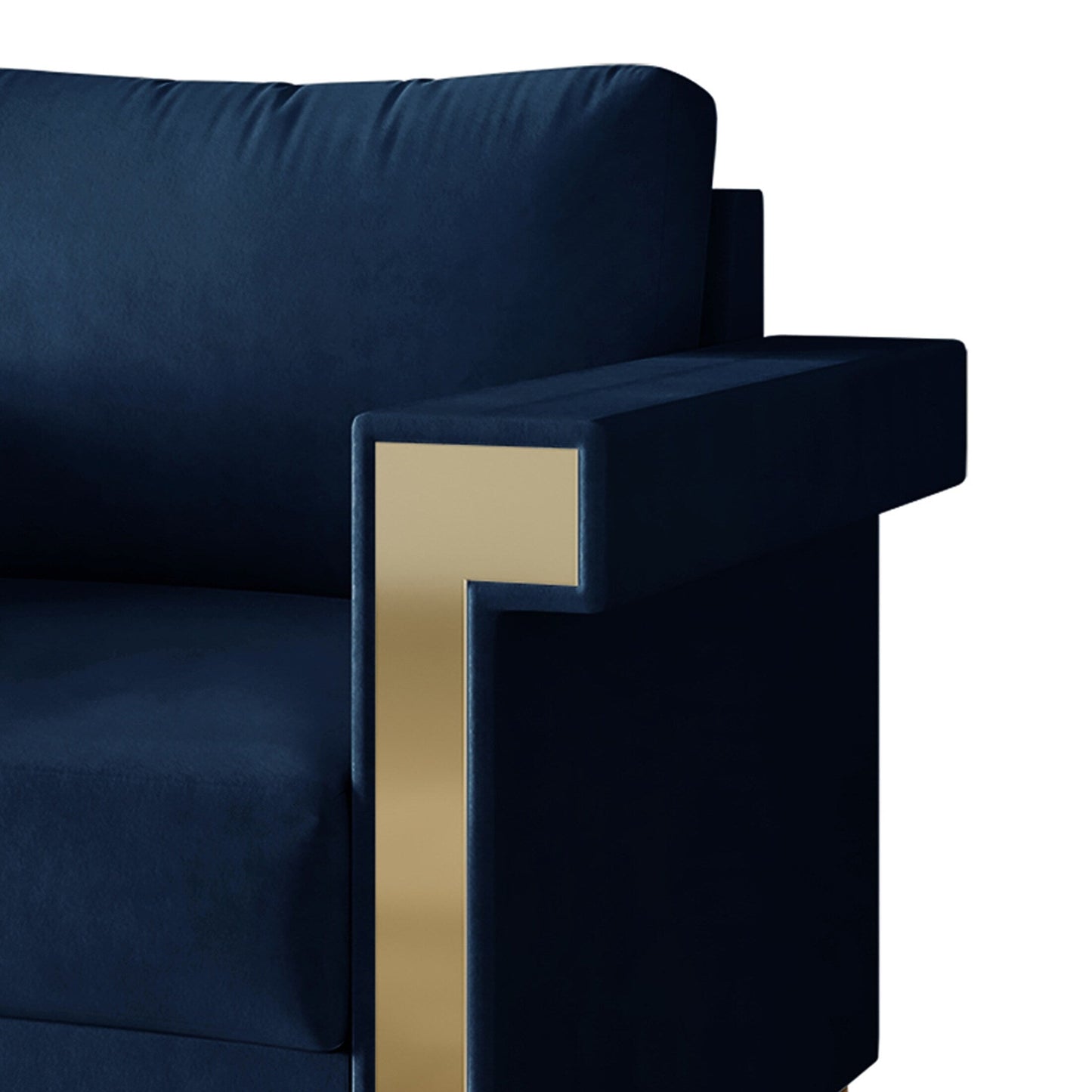 Canapé luxueux rembourré en velours CraftPorch