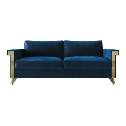 Canapé luxueux rembourré en velours CraftPorch