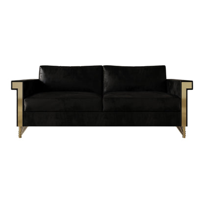 Canapé luxueux rembourré en velours CraftPorch
