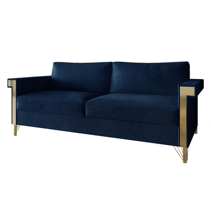 Canapé luxueux rembourré en velours CraftPorch