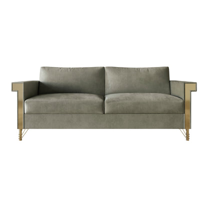 Canapé luxueux rembourré en velours CraftPorch