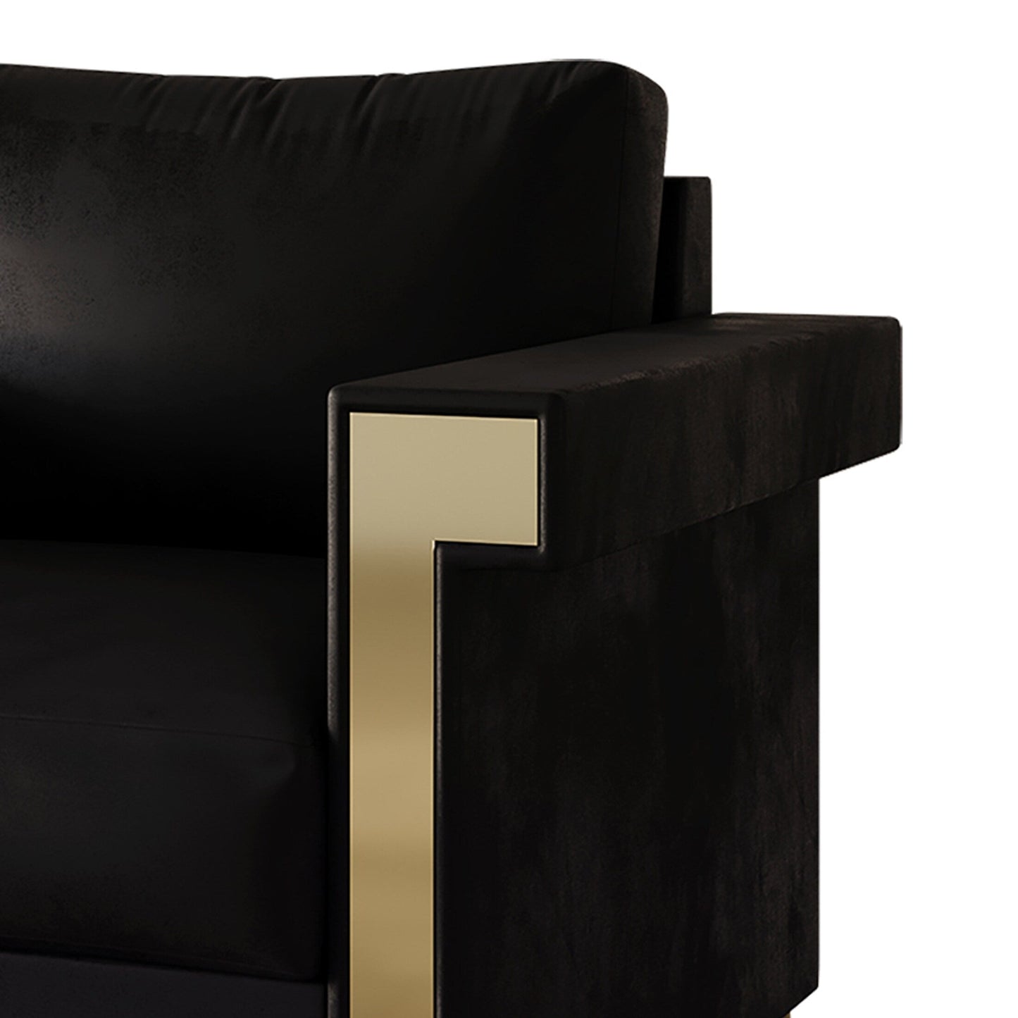Canapé luxueux rembourré en velours CraftPorch