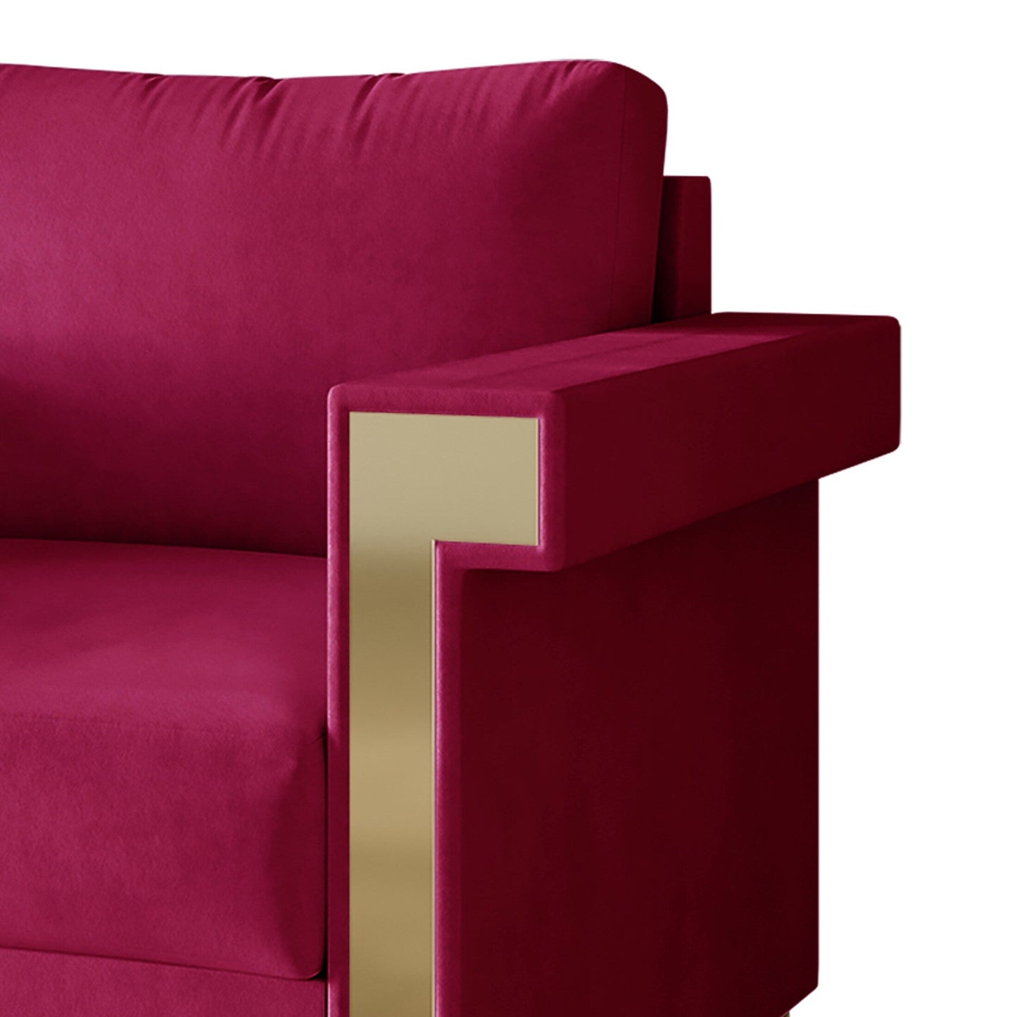 Canapé luxueux rembourré en velours CraftPorch