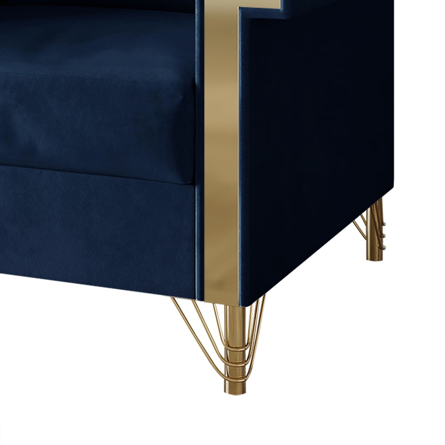 Canapé luxueux rembourré en velours CraftPorch