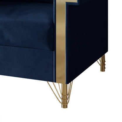 Canapé luxueux rembourré en velours CraftPorch