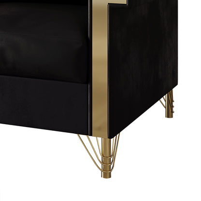 Canapé luxueux rembourré en velours CraftPorch