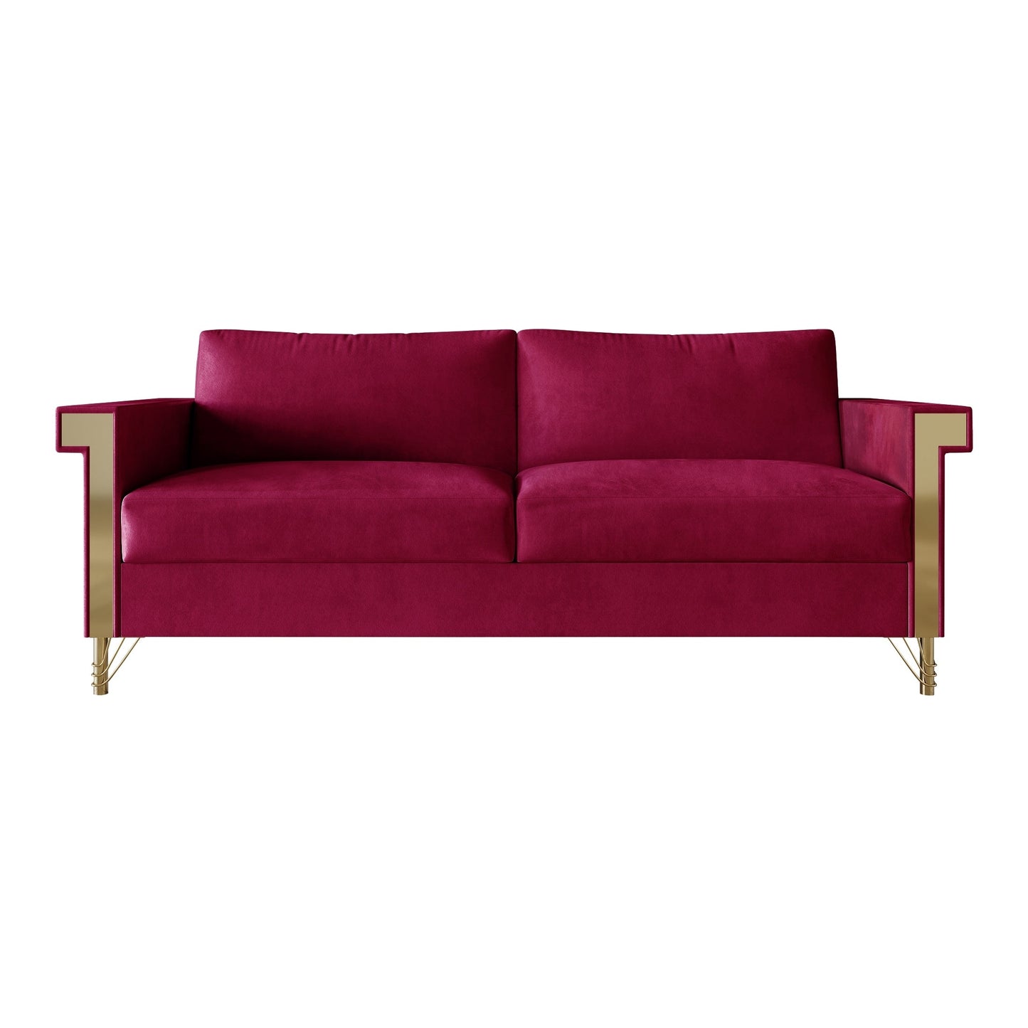 Canapé luxueux rembourré en velours CraftPorch