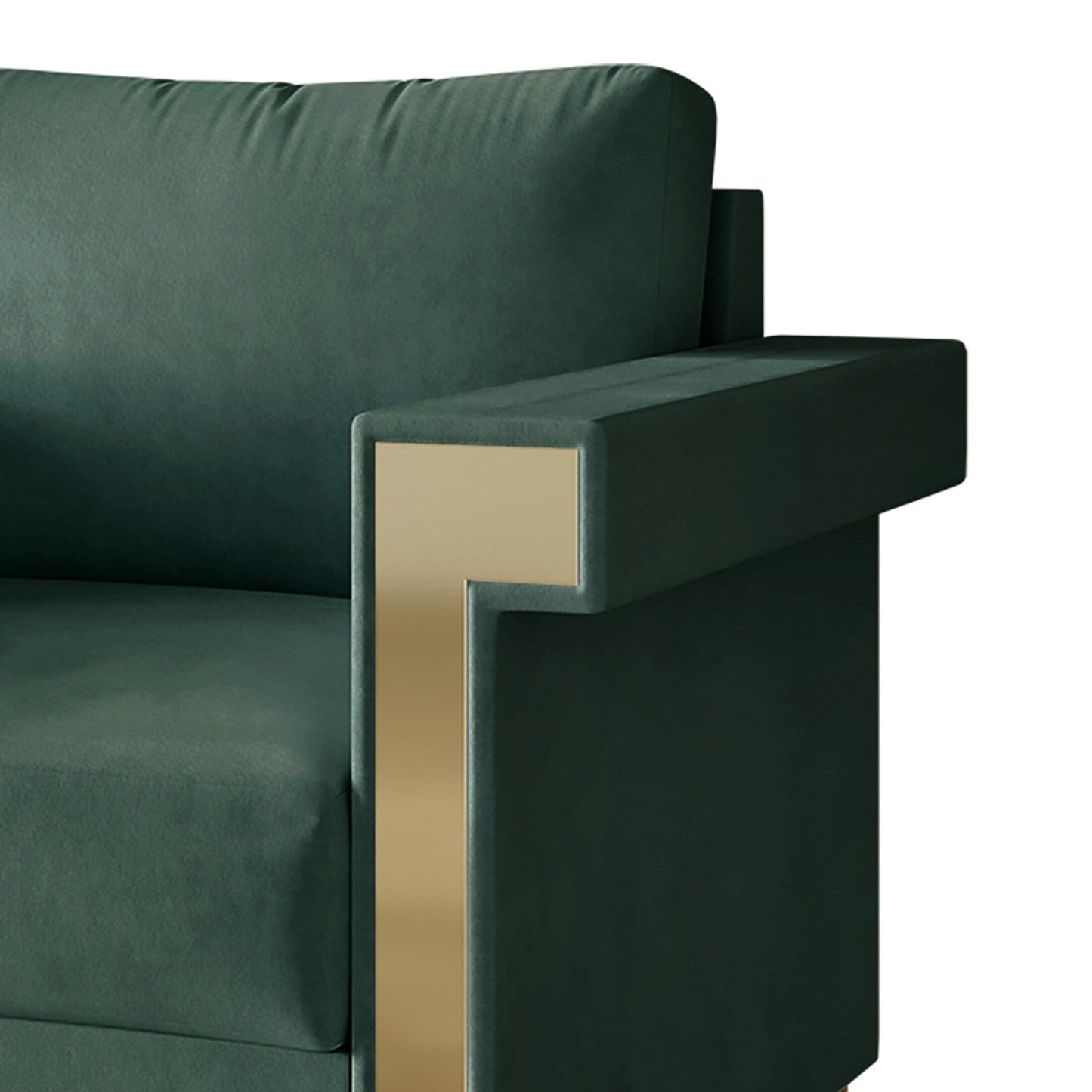 Canapé luxueux rembourré en velours CraftPorch