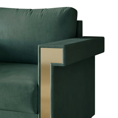Canapé luxueux rembourré en velours CraftPorch