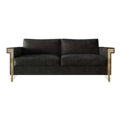 Canapé luxueux rembourré en velours CraftPorch
