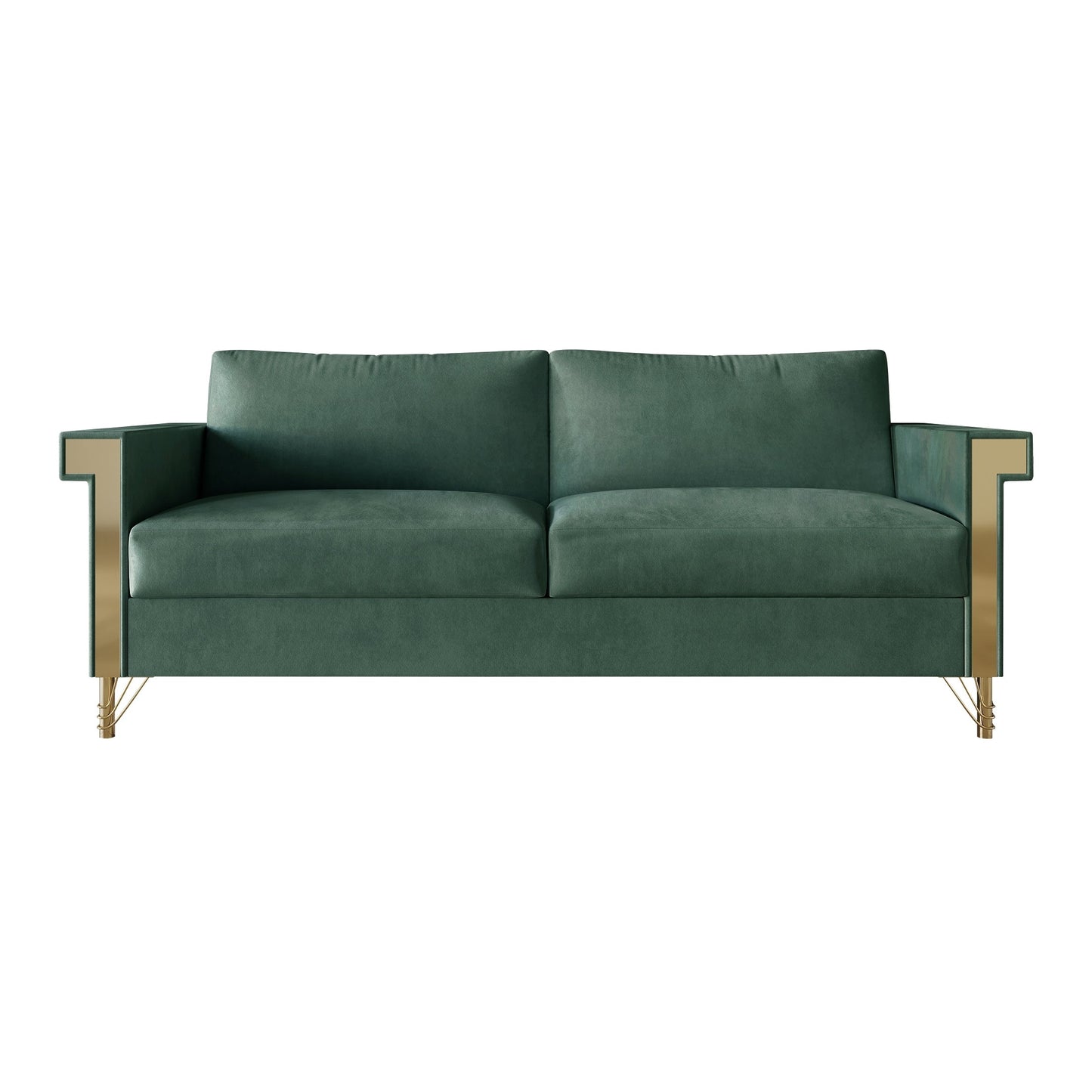 Canapé luxueux rembourré en velours CraftPorch