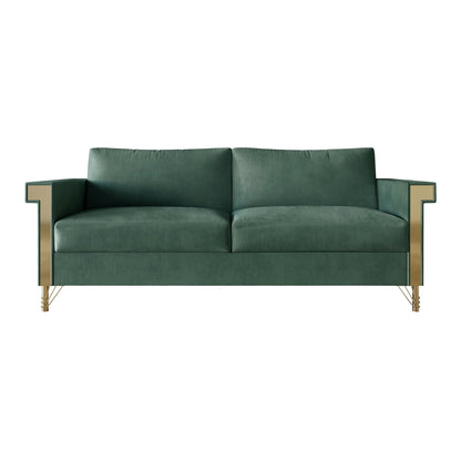 Canapé luxueux rembourré en velours CraftPorch