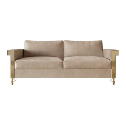 Canapé luxueux rembourré en velours CraftPorch