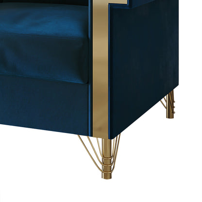 Canapé luxueux rembourré en velours CraftPorch