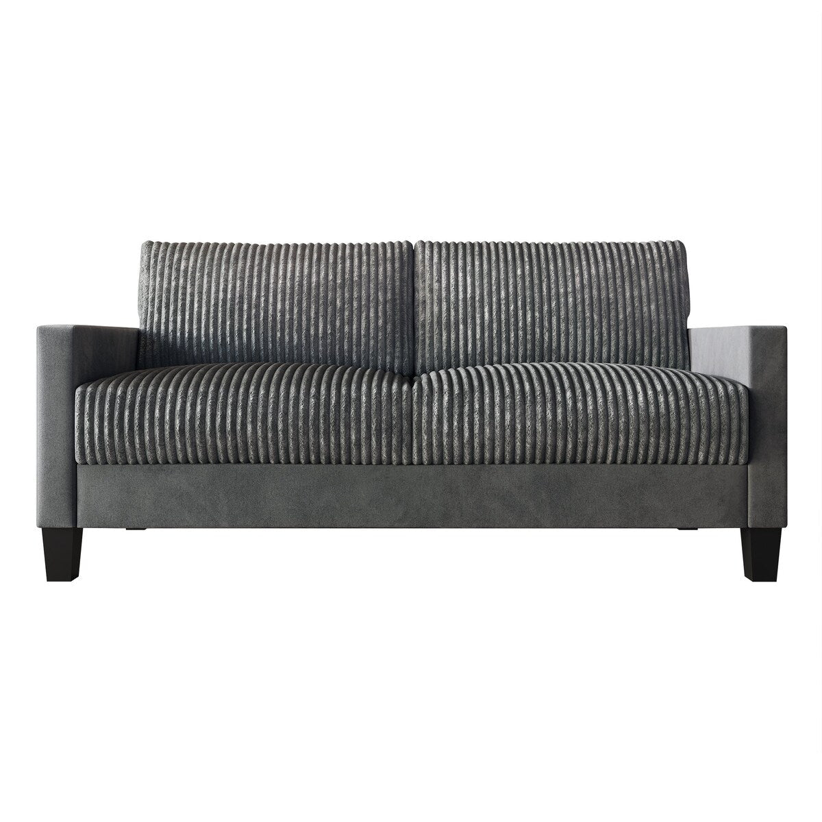 Canapé rembourré en velours côtelé CraftPorch de style milieu de siècle moderne