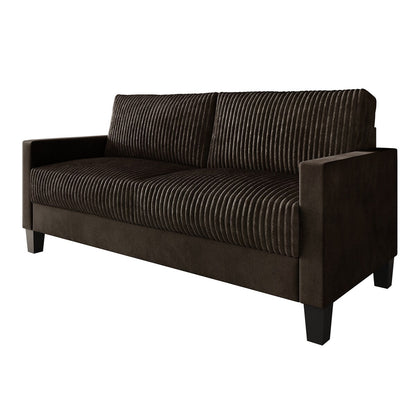 Canapé rembourré en velours côtelé CraftPorch de style milieu de siècle moderne