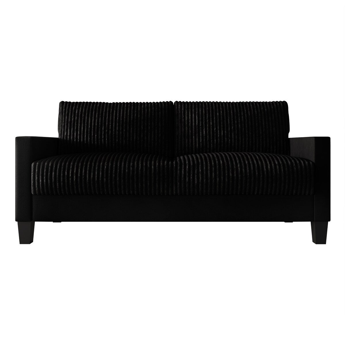 Canapé rembourré en velours côtelé CraftPorch de style milieu de siècle moderne