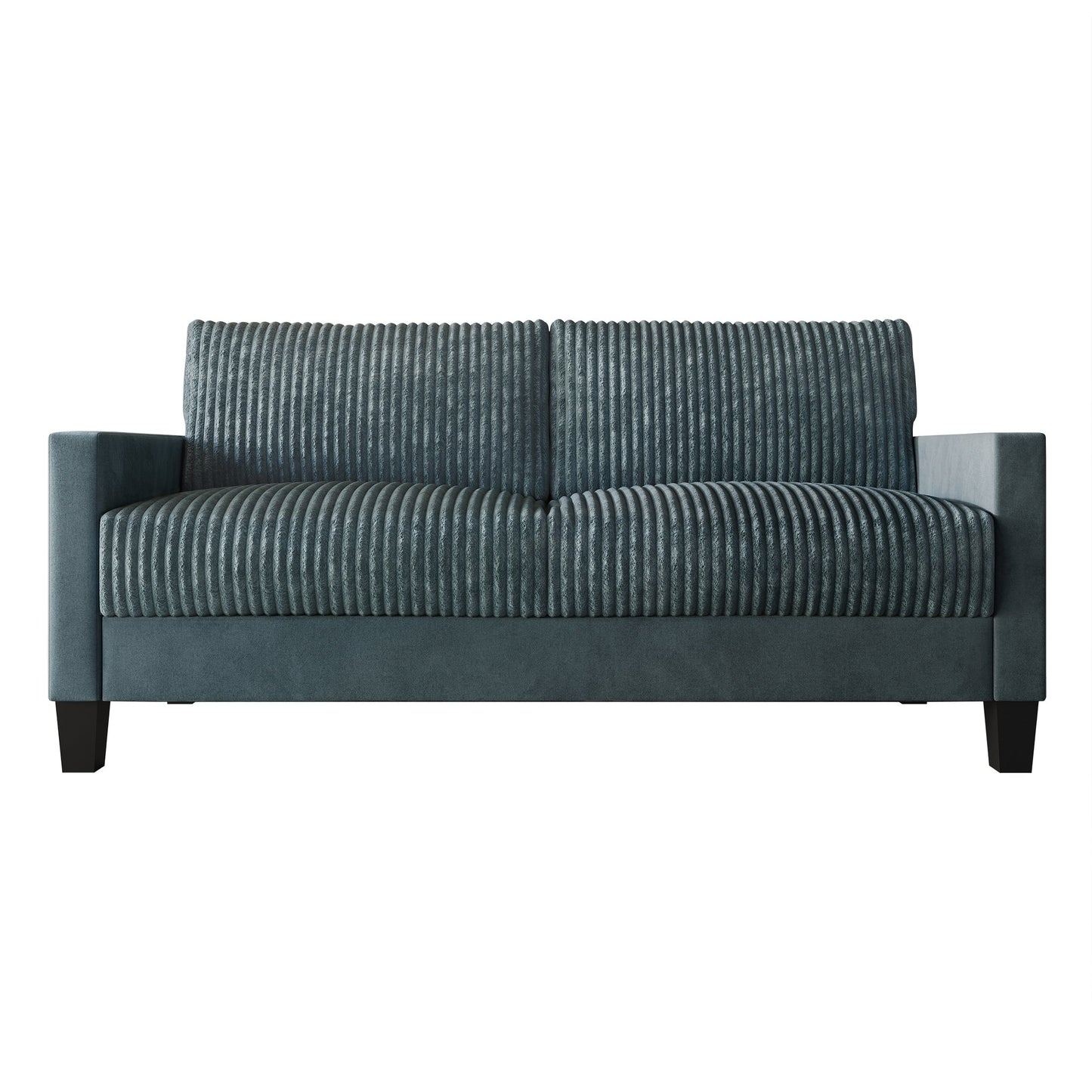 Canapé rembourré en velours côtelé CraftPorch de style milieu de siècle moderne