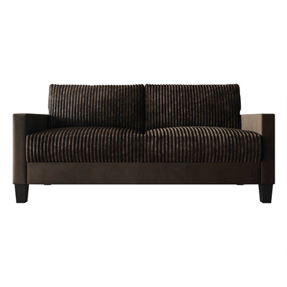 Canapé rembourré en velours côtelé CraftPorch de style milieu de siècle moderne
