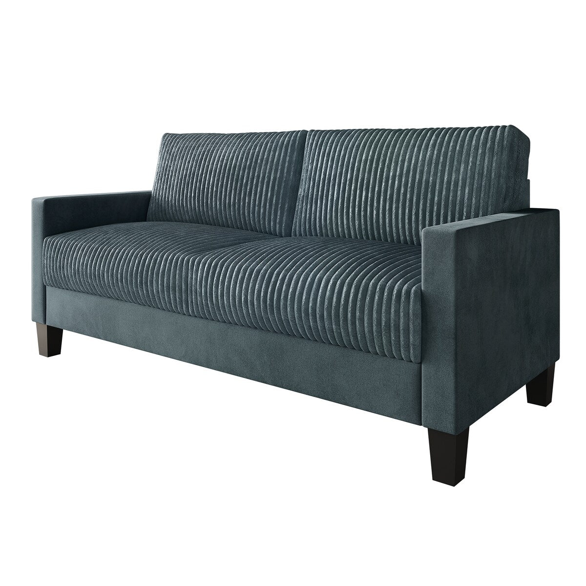 Canapé rembourré en velours côtelé CraftPorch de style milieu de siècle moderne