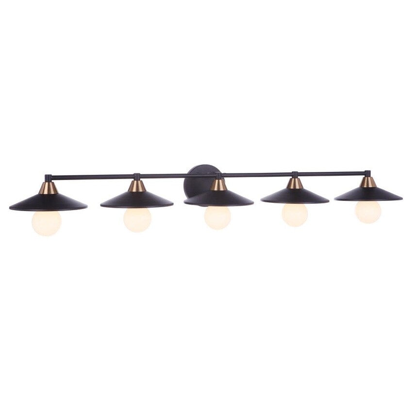 Applique de vanité Craftmade 125465 Isaac 5 lumières 46 large