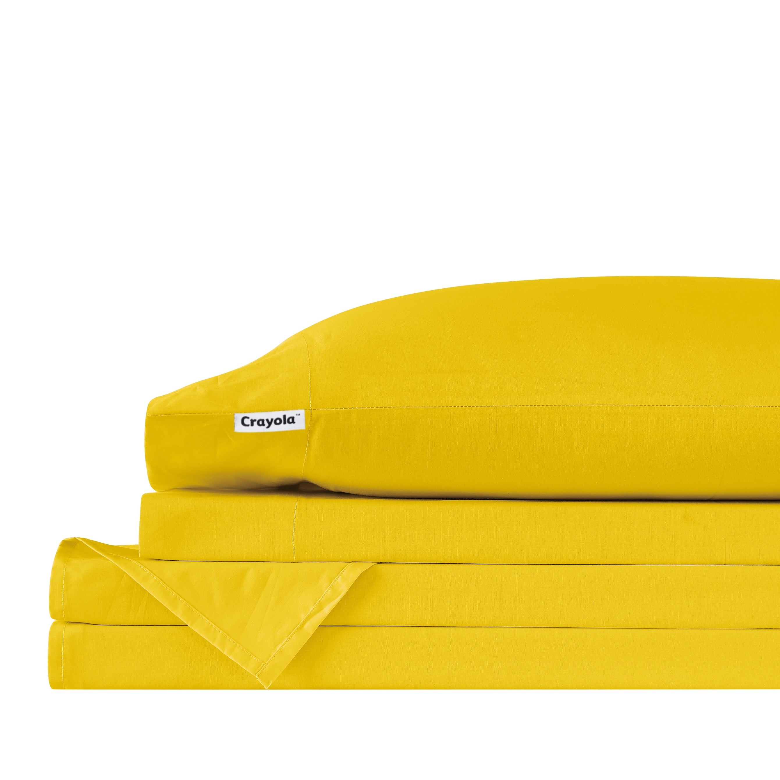 Parure de draps en percale de coton Crayola de couleur unie