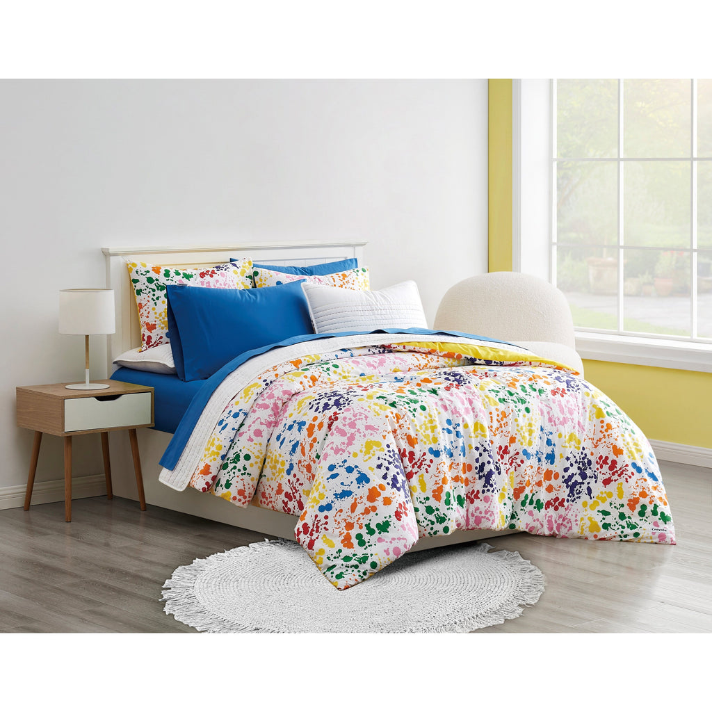 Parure de draps en percale de coton Crayola de couleur unie