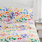 Parure de draps en percale de coton Crayola Splatter