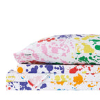 Parure de draps en percale de coton Crayola Splatter