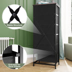 Commode verticale à 6 tiroirs avec plateau en bois Crestlive Products