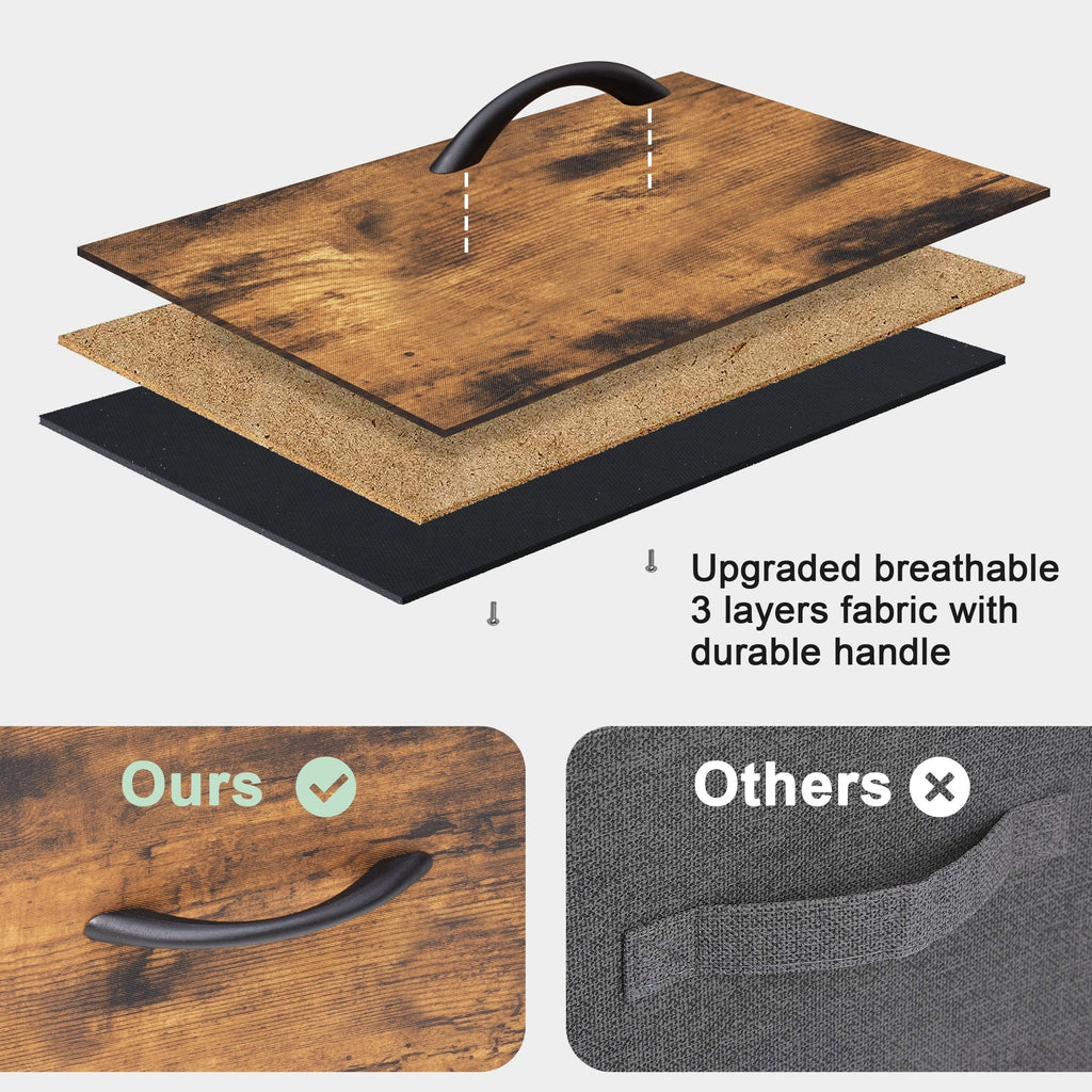 Commode verticale à 6 tiroirs avec plateau en bois Crestlive Products