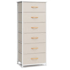 Commode verticale à 6 tiroirs avec plateau en bois Crestlive Products