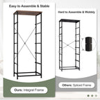 Commode verticale à 6 tiroirs avec plateau en bois Crestlive Products