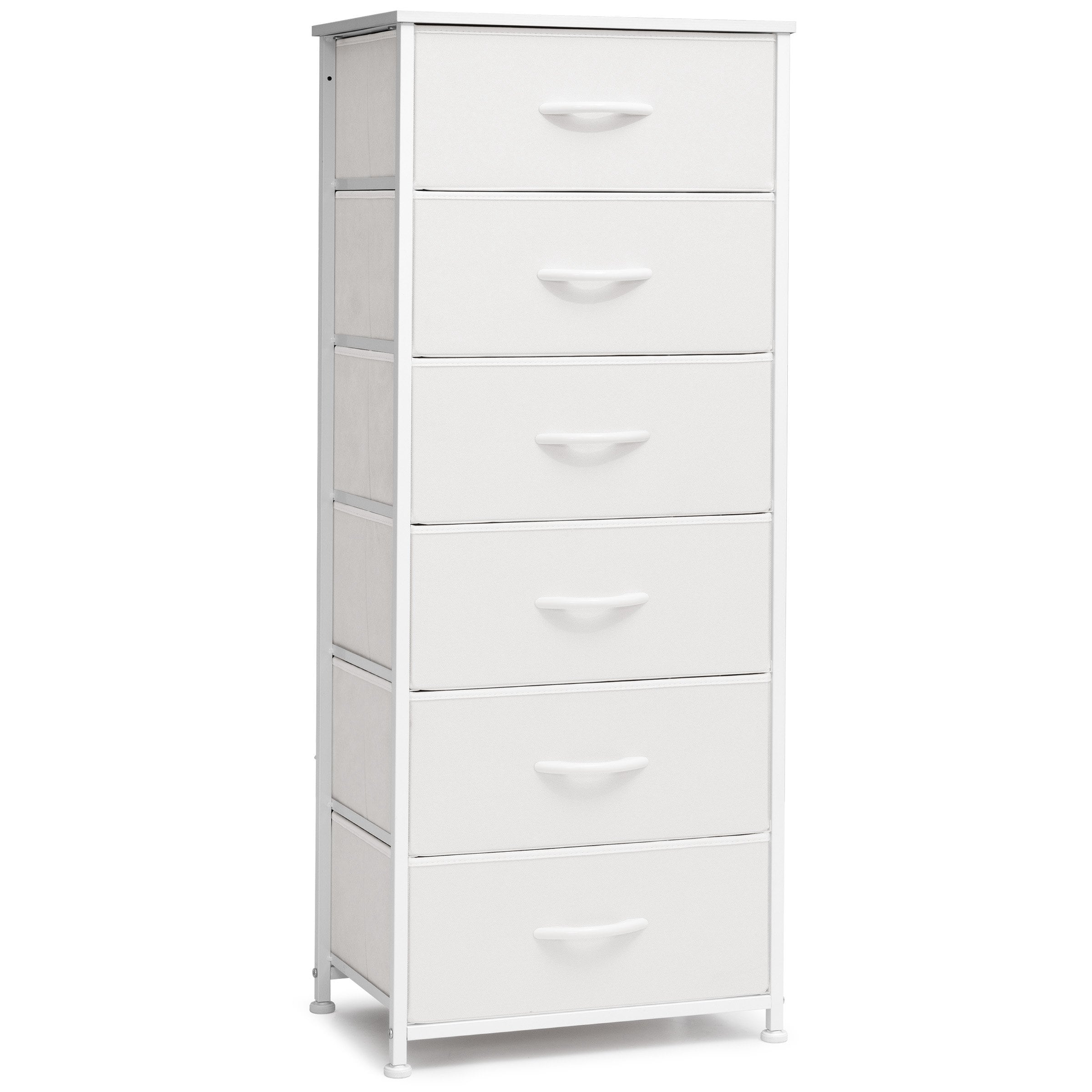 Commode verticale à 6 tiroirs avec plateau en bois Crestlive Products