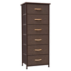 Commode verticale à 6 tiroirs avec plateau en bois Crestlive Products