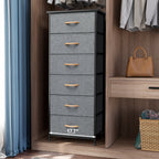Commode verticale à 6 tiroirs avec plateau en bois Crestlive Products