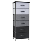 Commode verticale à 6 tiroirs avec plateau en bois Crestlive Products