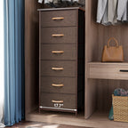 Commode verticale à 6 tiroirs avec plateau en bois Crestlive Products