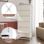 Commode verticale à 6 tiroirs avec plateau en bois Crestlive Products