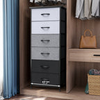 Commode verticale à 6 tiroirs avec plateau en bois Crestlive Products