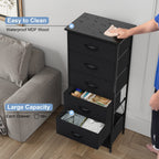 Commode verticale à 6 tiroirs avec plateau en bois Crestlive Products