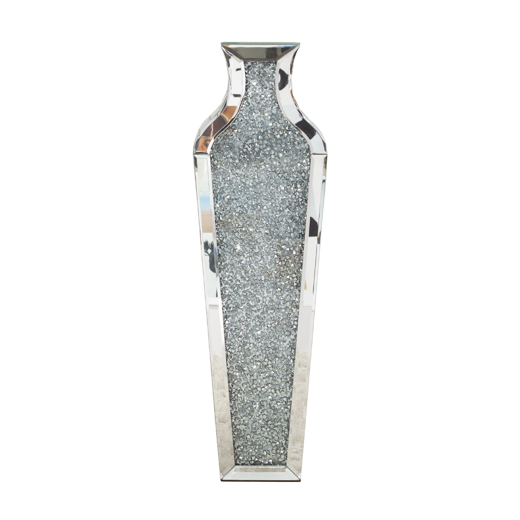 Grand vase de sol en diamant concassé