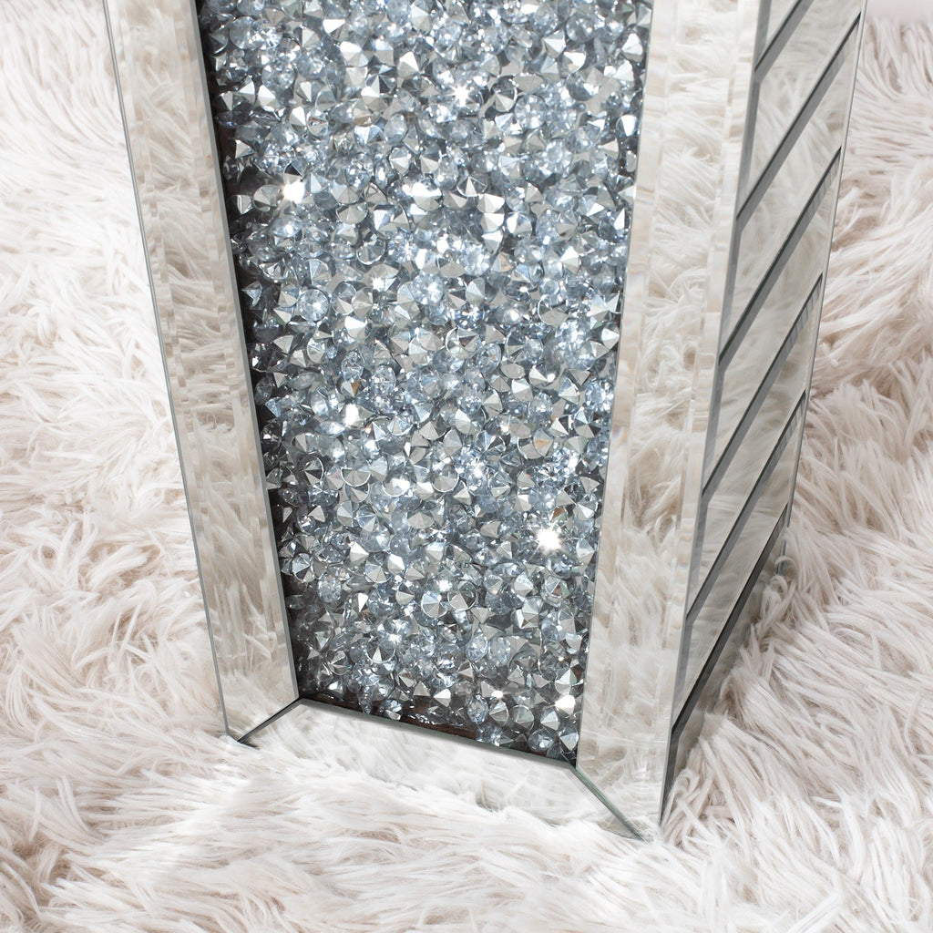 Grand vase de sol en diamant concassé