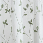 Collection de rideaux à cantonnière et à volants en broderie botanique Curtainworks