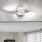 Applique murale linéaire à DEL Curve à intensité variable de 23,6 po de largeur pour meuble-lavabo de salle de bain, lumière froide/chaude